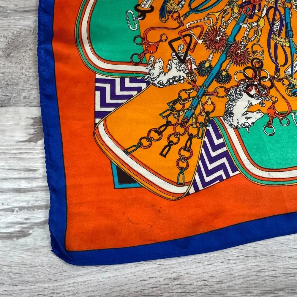 Vintage square scarf
